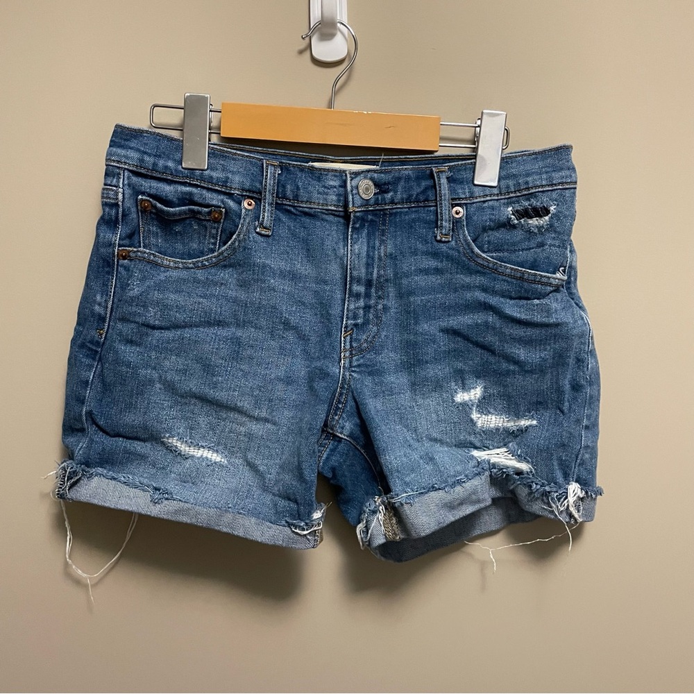 Gap 1969 Denim Jean Distressed Shorts Women’s Size 27